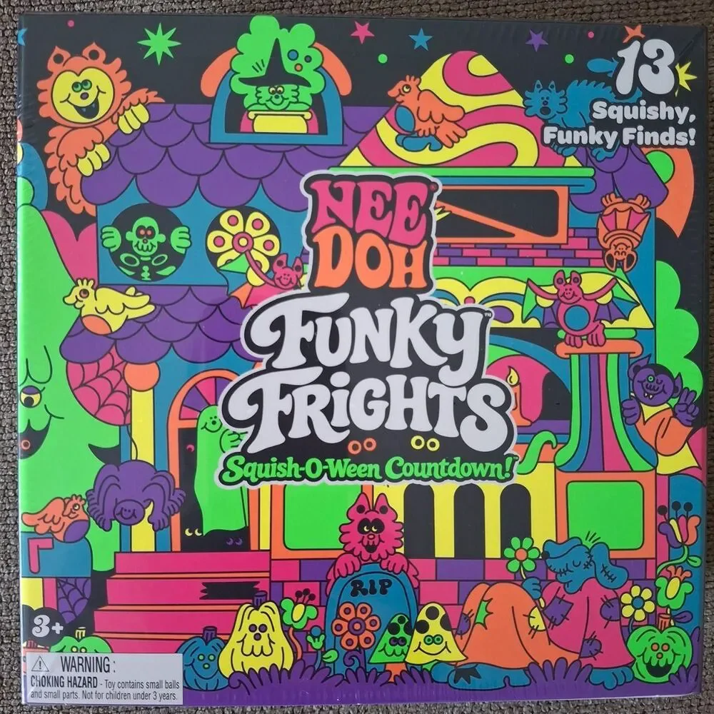 Schylling NeeDoh Funky Frights Squish-O-Ween Halloween Advent Calendar !